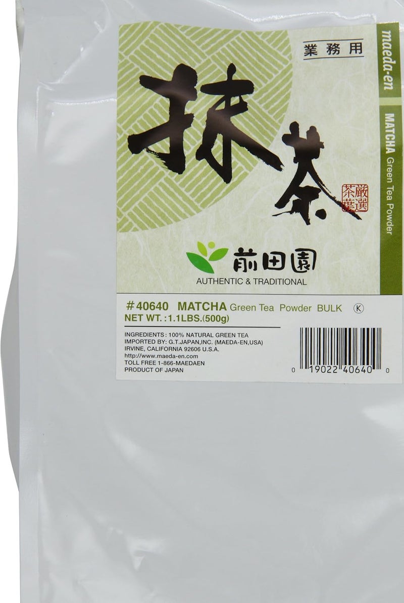 Maeda-En Matcha Green Tea Powder - 1.1 LB Bulk Bag - Image 3